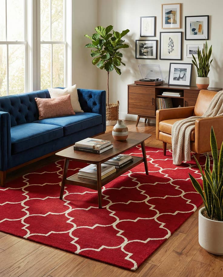 Detail image of 5' 1 x 8' Luna Wool Rug