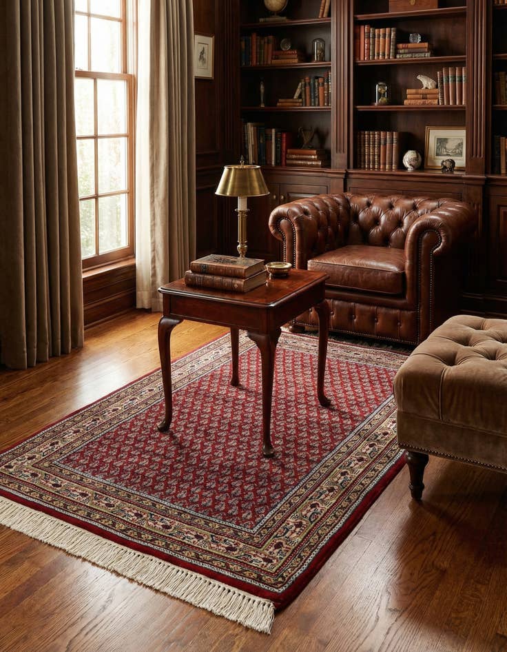 Detail image of 3' 1 x 5' 1  Hand Knotted Mir Wool Rug