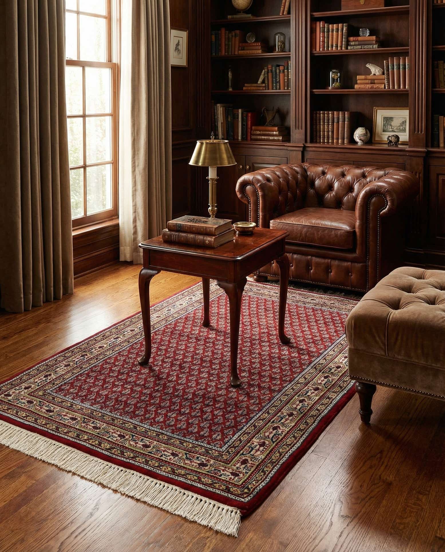 3' 1 x 5' 1 Hand Knotted Mir Wool Rug