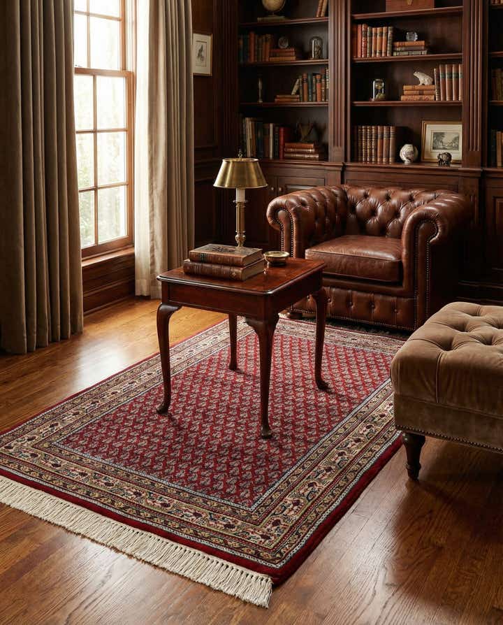 3' 1 x 5' 1 Hand Knotted Mir Wool Rug