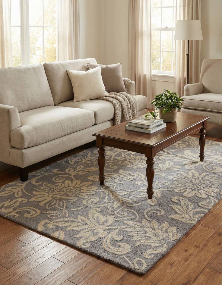 Detail image of 5' 1 x 8' 1 Agra Rug