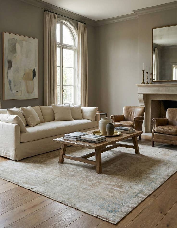 Detail image of 9' 5 x 12' 8  Hand Knotted Ultra Vintage Persian Wool Rug