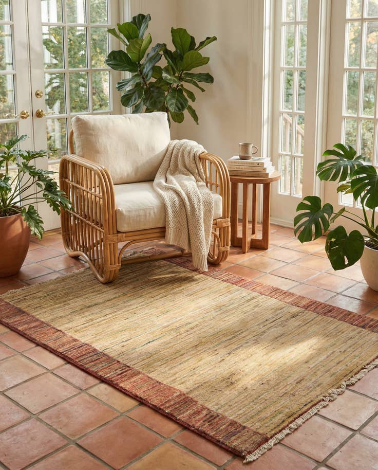 Detail image of 2' 6 x 4' Hand Knotted Modern Ziegler Rug