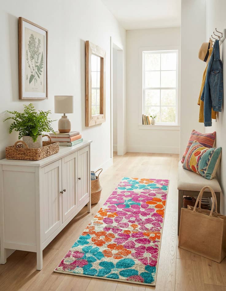 Detail image of  2' x 6' Azalea Runner Rug