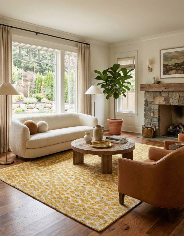 Detail image of 5' 9 x 9' 1  Hand Knotted Darya Wool Rug