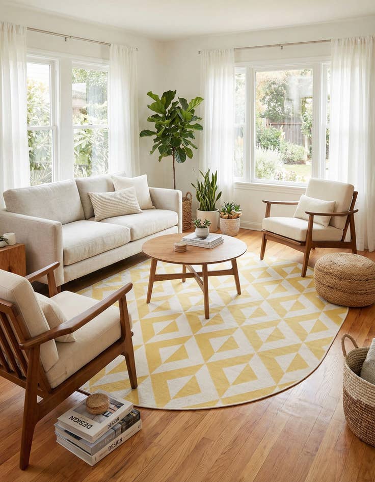 Detail image of 7' 10 x 10' Easy-Clean Jill Zarin Napa Indoor / Outdoor Oval Rug