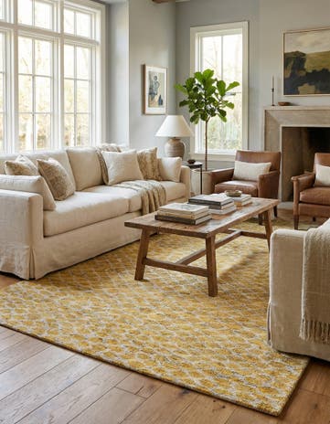 6' x 9' 1 Hand Knotted Moroccan Wool Rug
