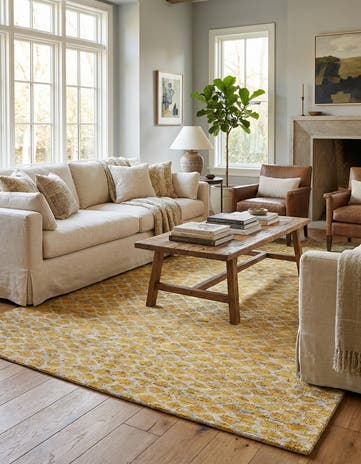 6' x 9' 1 Hand Knotted Moroccan Wool Rug