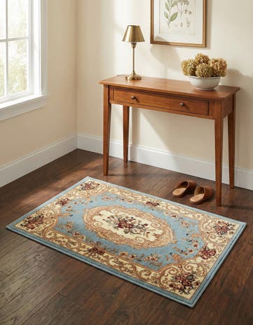 Light Blue Chateau Rug