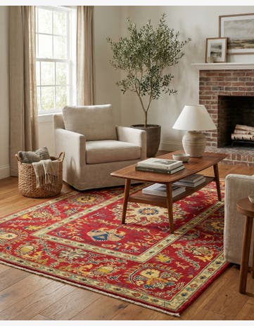 4' x 5' 10 Hand Knotted Kazak Rug