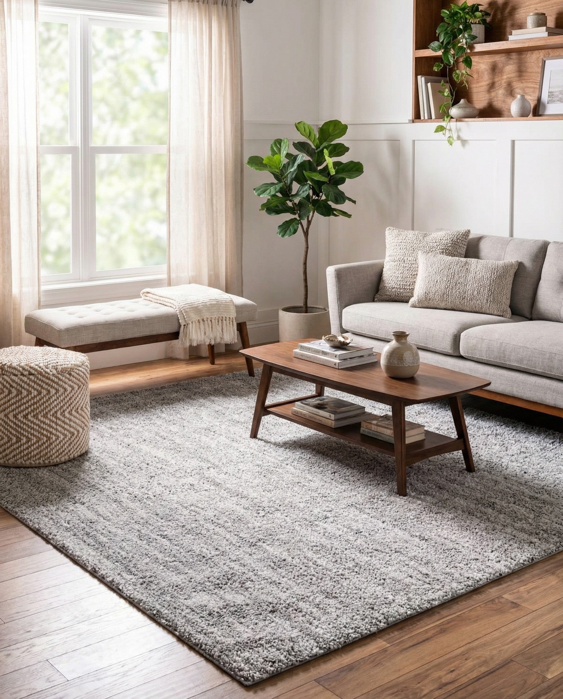  7' 10 x 7' 10 Jill Zarin Shaggy Chic Square Rug