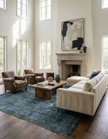 9' 9 x 13' Hand Knotted Ultra Vintage Persian Wool Rug