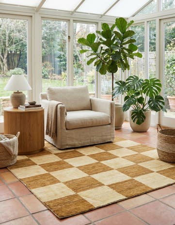 4' 11 x 6' 5 Hand Knotted Modern Ziegler Oriental Rug
