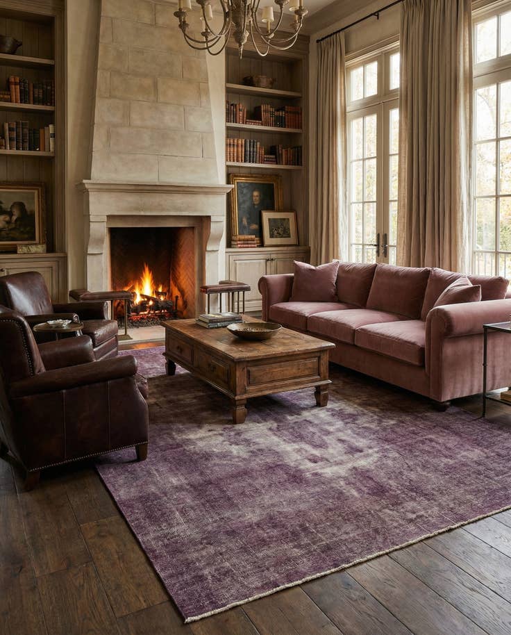 Detail image of 9' 10 x 15' 7 Vintage Royal Wool Rug
