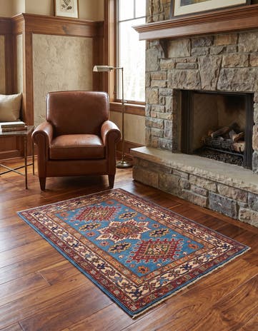 2' 10 x 4' Hand Knotted Kazak Rug