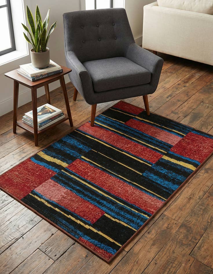 Detail image of  2' x 3'  Washable Modern Indoor / Outdoor Rug