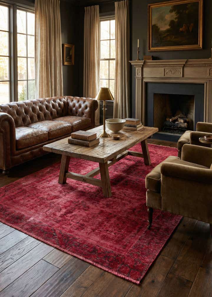 4' 4 x 7' 10 Hand Knotted Ultra Vintage Persian Wool Rug