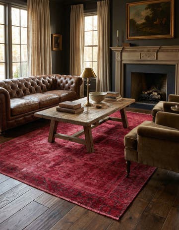 4' 4 x 7' 10 Hand Knotted Ultra Vintage Persian Wool Rug