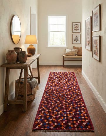 2' 9 x 10' Hand Knotted Balouch Wool Runner Rug