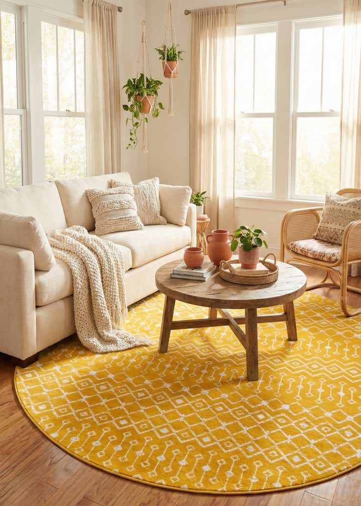 10' x 10' Kasbah Trellis Round Rug