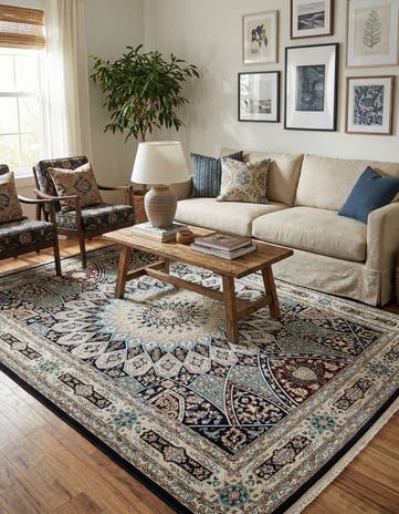 7' x 10' Nain Design Rug