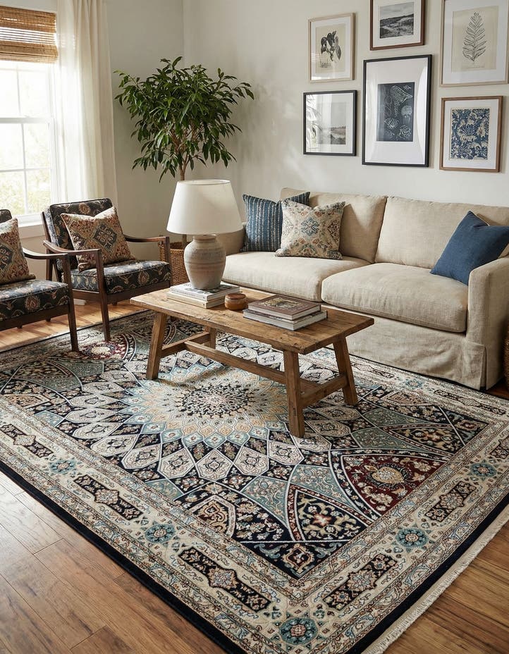 7' x 10' Nain Design Rug