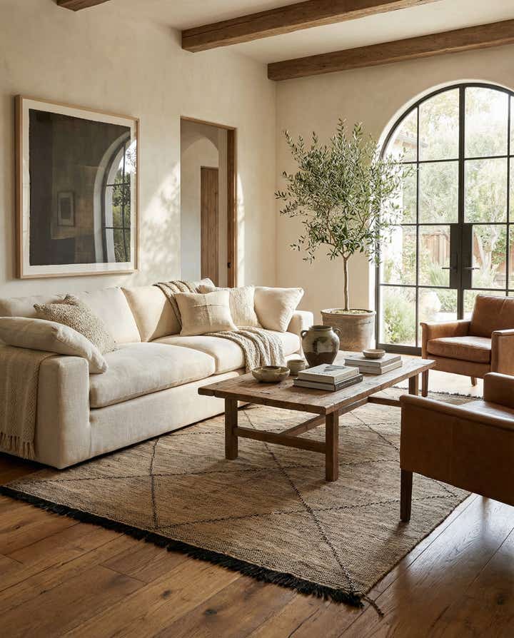 7' x 10' Hand Knotted Moroccan Wool Rug