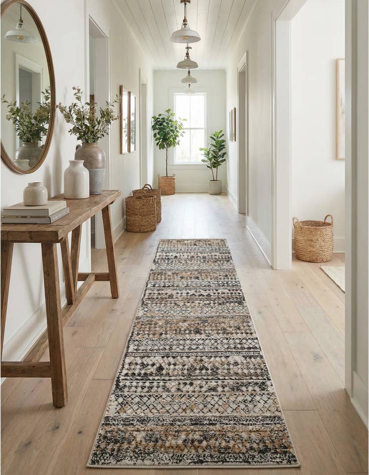 Detail image of 2' 7 x 13' Leipzig Runner Rug