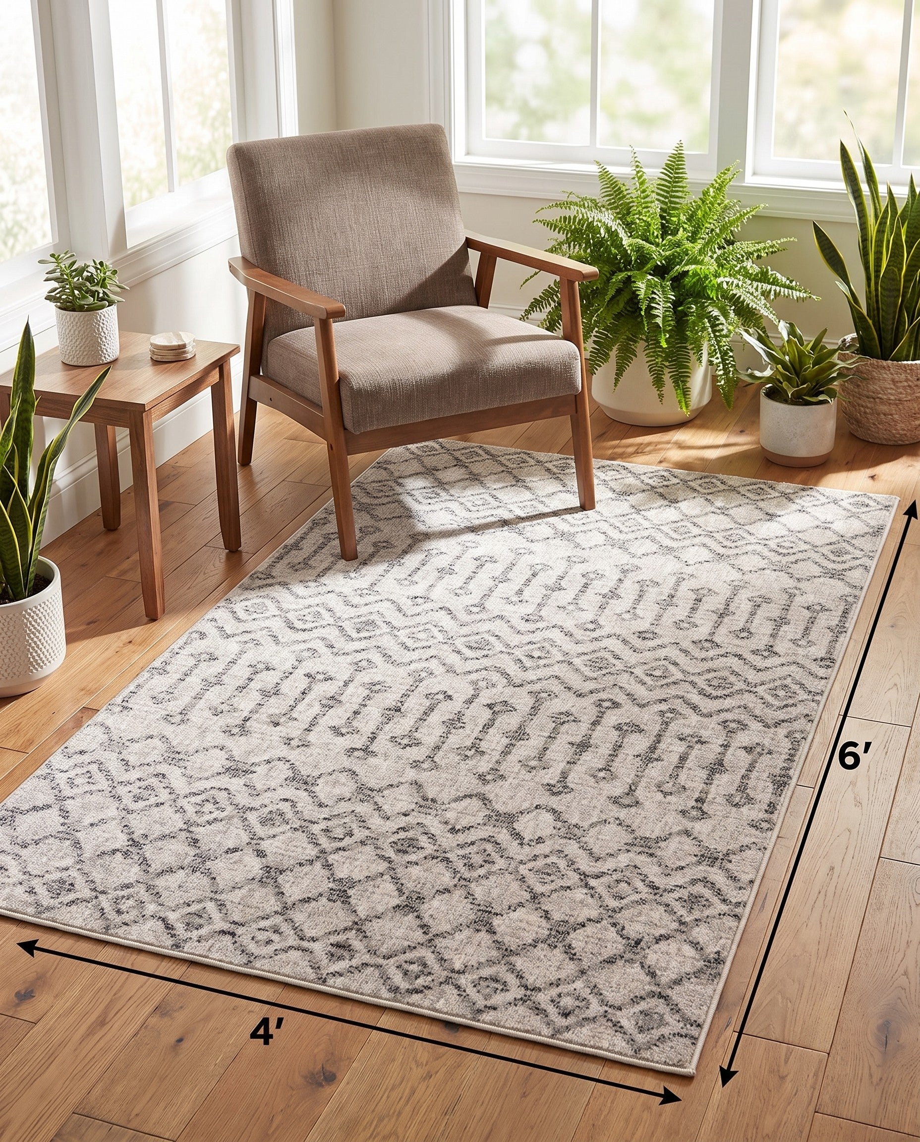 4' x 6' Eco Trellis Rug