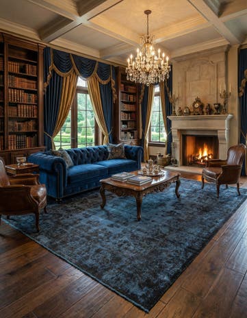 9' 10 x 12' 10 Vintage Royal Wool Rug