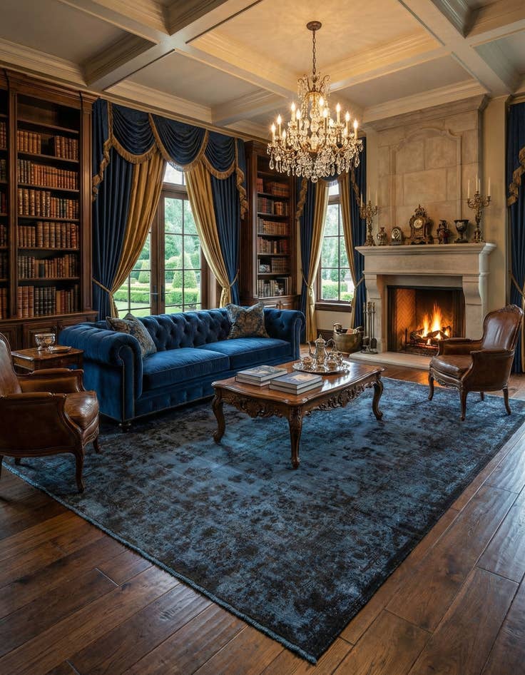 Detail image of 9' 10 x 12' 10 Vintage Royal Wool Rug