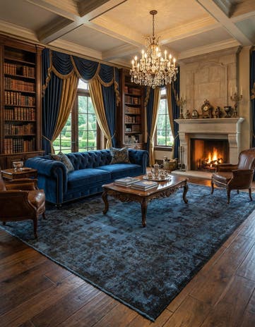 9' 10 x 12' 10 Vintage Royal Wool Rug
