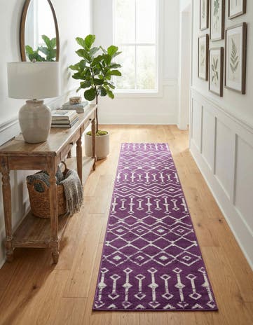 2' x 9' 10 Kasbah Trellis Runner Rug