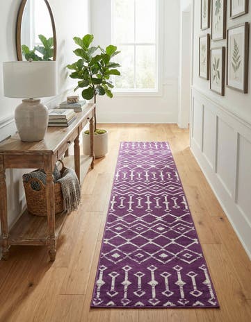 2' x 9' 10 Kasbah Trellis Runner Rug