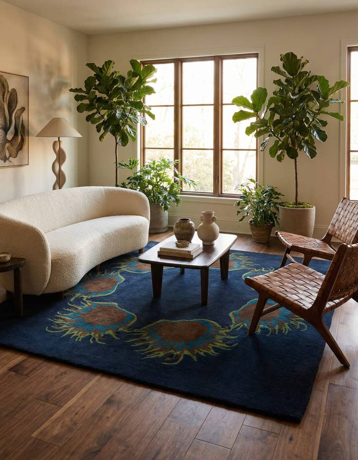 Detail image of 7' 6 x 7' 7 Luna Square Rug