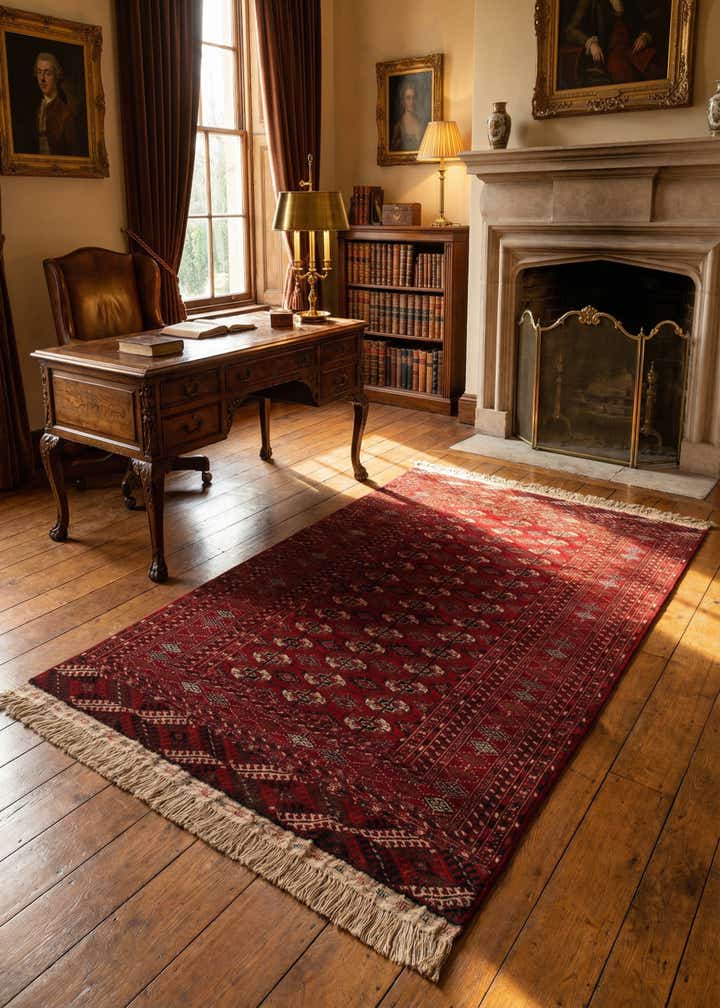 4' 1 x 6' 7 Bokhara Rug