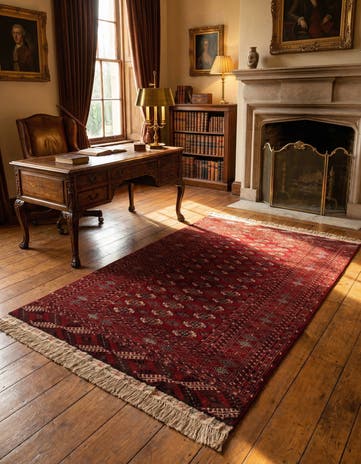 4' 1 x 6' 7 Bokhara Rug
