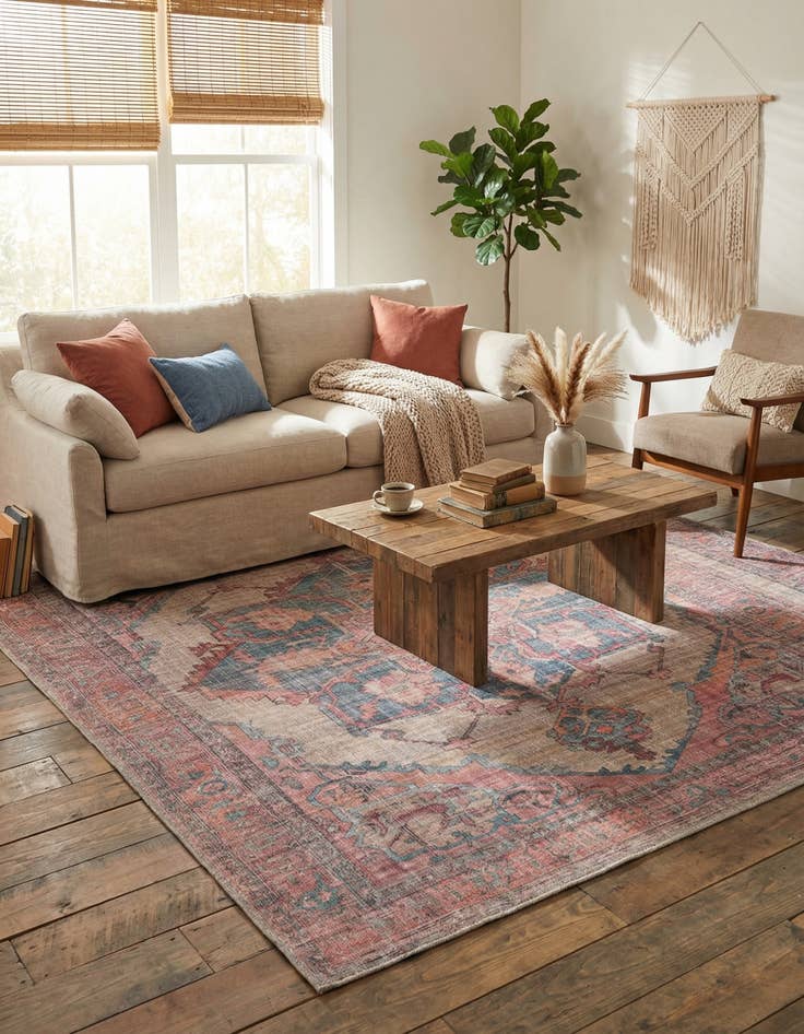 Detail image of  7' 10 x 10'  Washable Nostalgia Rug