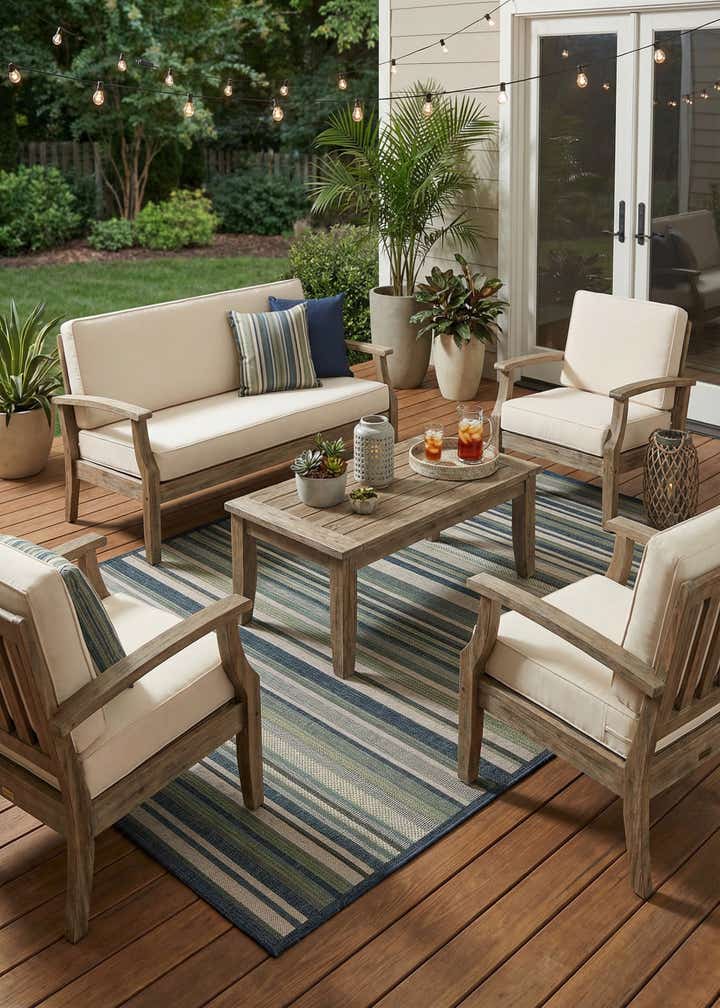 7' 10 x 10' Easy-Clean Baja Indoor / Outdoor Rug