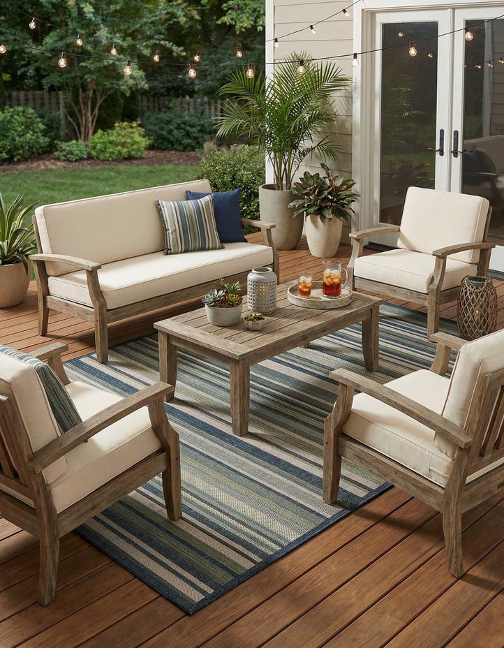 7' 10 x 10' Easy-Clean Baja Indoor / Outdoor Rug