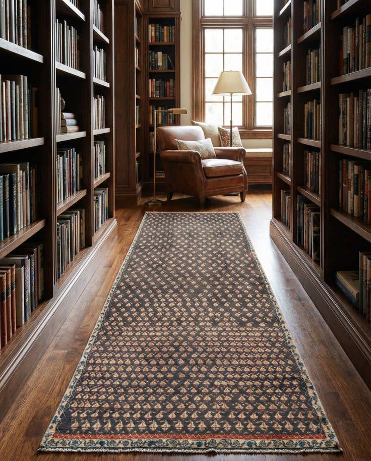 Detailansicht von 85cm x 260cm Hamedan Läufer Teppich