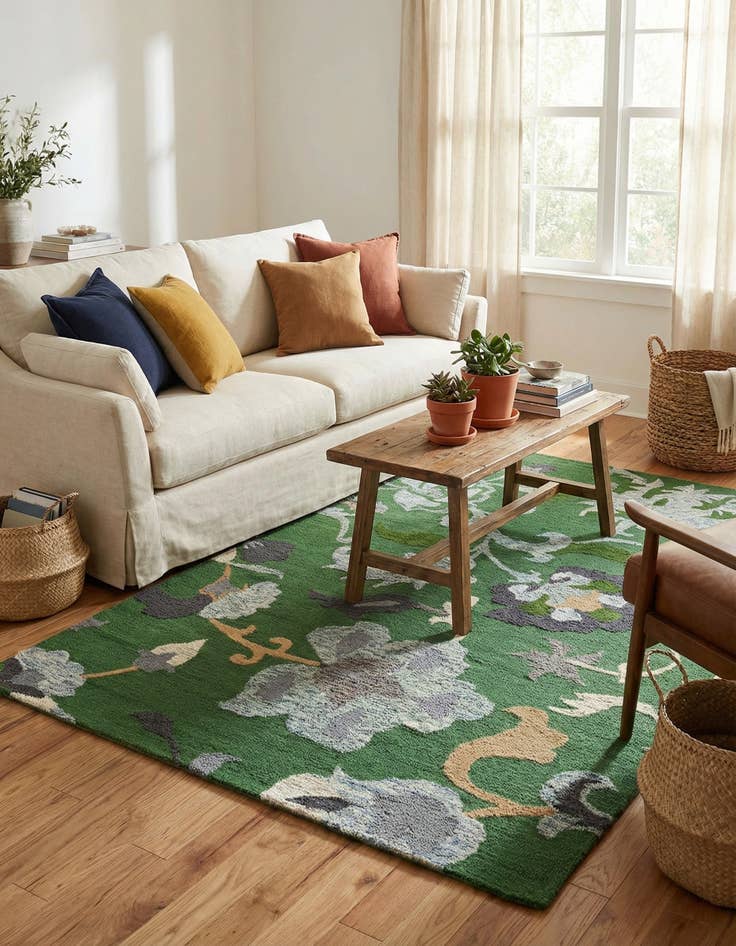 Detail image of 5' x 8' Agra Rug