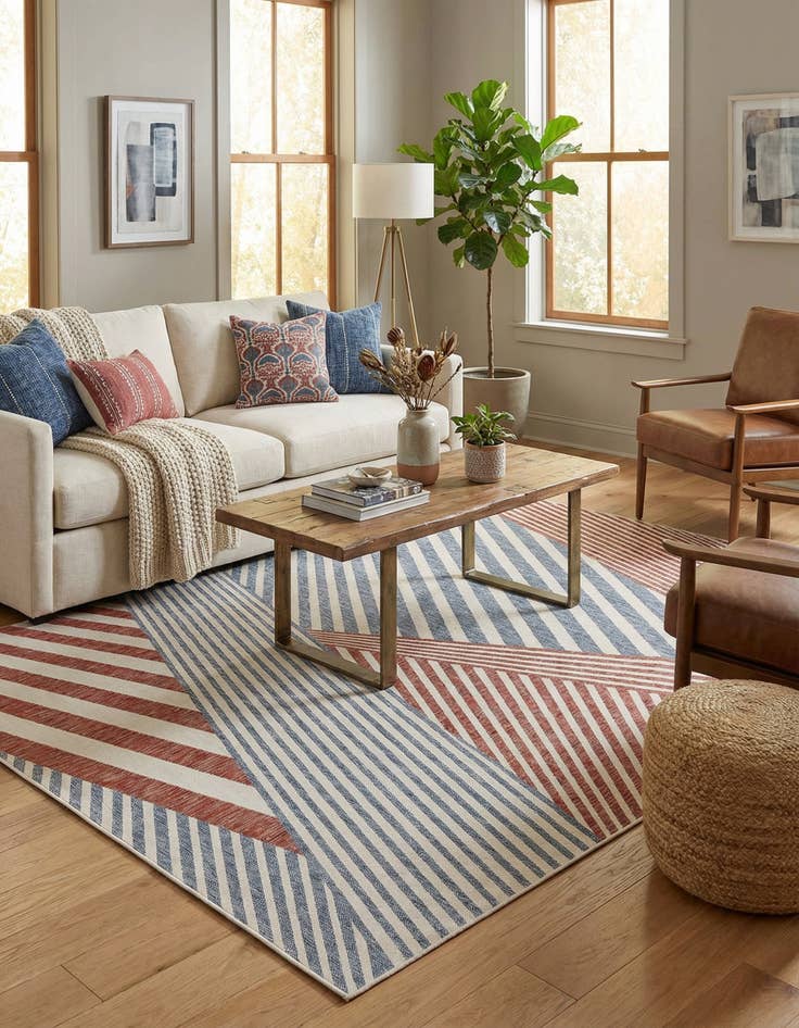 Detail image of 7' 10 x 10'  Washable Jill Zarin Indoor / Outdoor Rug