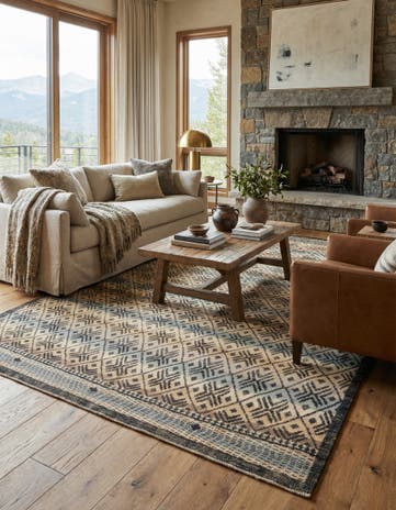 10' 2 x 14' 1 Hand Knotted Darya Wool Rug
