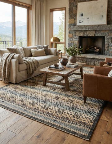 10' 2 x 14' 1 Hand Knotted Darya Wool Rug