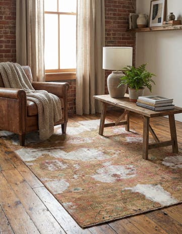 4' x 6' 7 Hand Knotted Ultra Vintage Persian Wool Rug