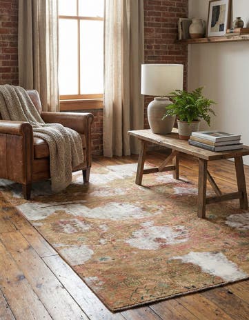 4' x 6' 7 Hand Knotted Ultra Vintage Persian Wool Rug