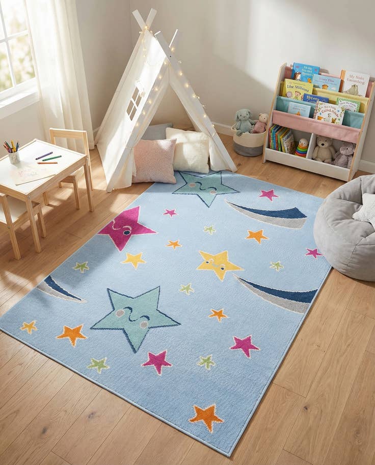 Detail image of 5' 3 x 7' 7 Easy-Clean Indoor / Outdoor Rug