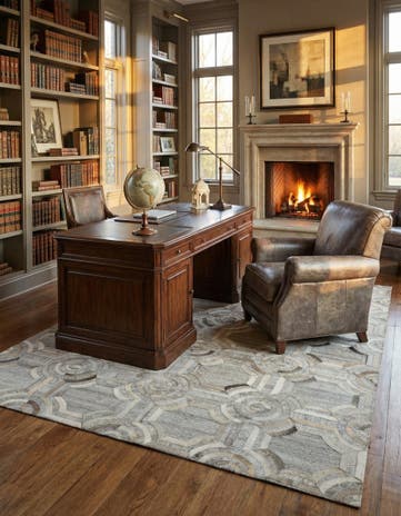 5' 2 x 7' 9 Cowhide - Patchwork Rug