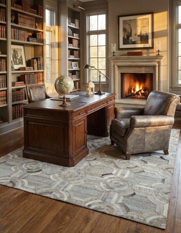 5' 2 x 7' 9 Cowhide - Patchwork Rug